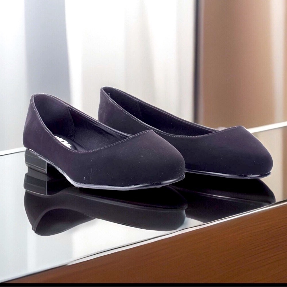 Soda Kreme Ballerina Flat Mve W/Round Toe Cushioned Gel Memory Foam Ballet Flats